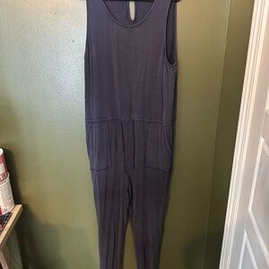 White Birch Deep Blue Jumpsuit